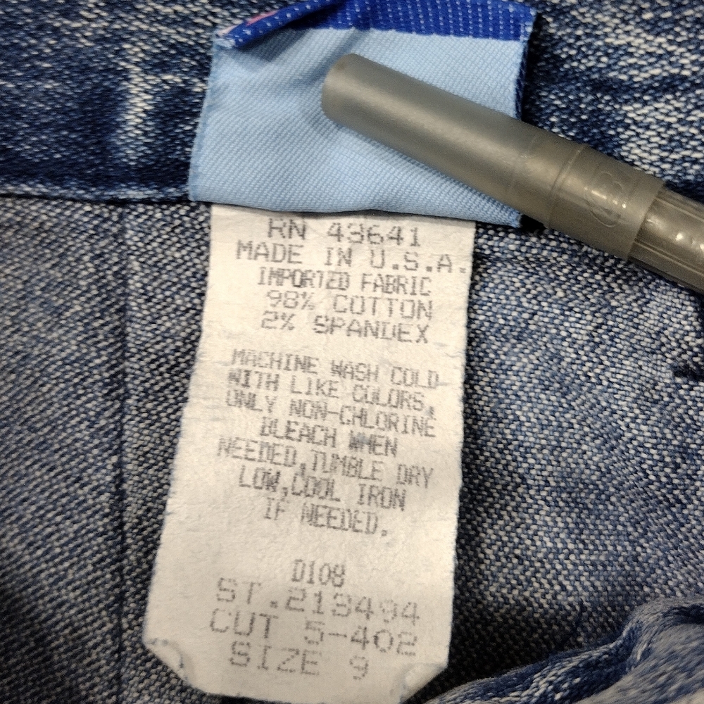 Vintage Beyond Blue Acid Wash Mom Jeans Womens 9 Blue Boho Retro 90s Y2K Casual - Picture 8 of 8